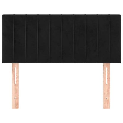 Testiera Nera 100x5x78/88 cm in Velluto | homemem39