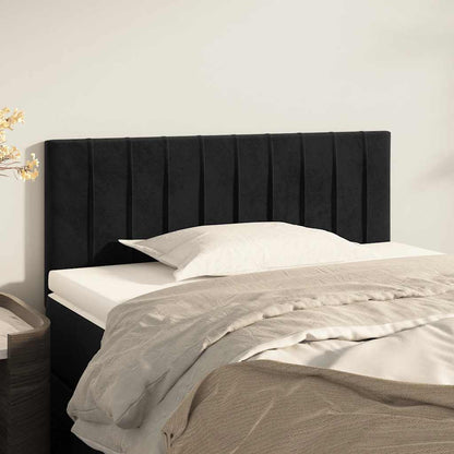 Testiera Nera 100x5x78/88 cm in Velluto | homemem39