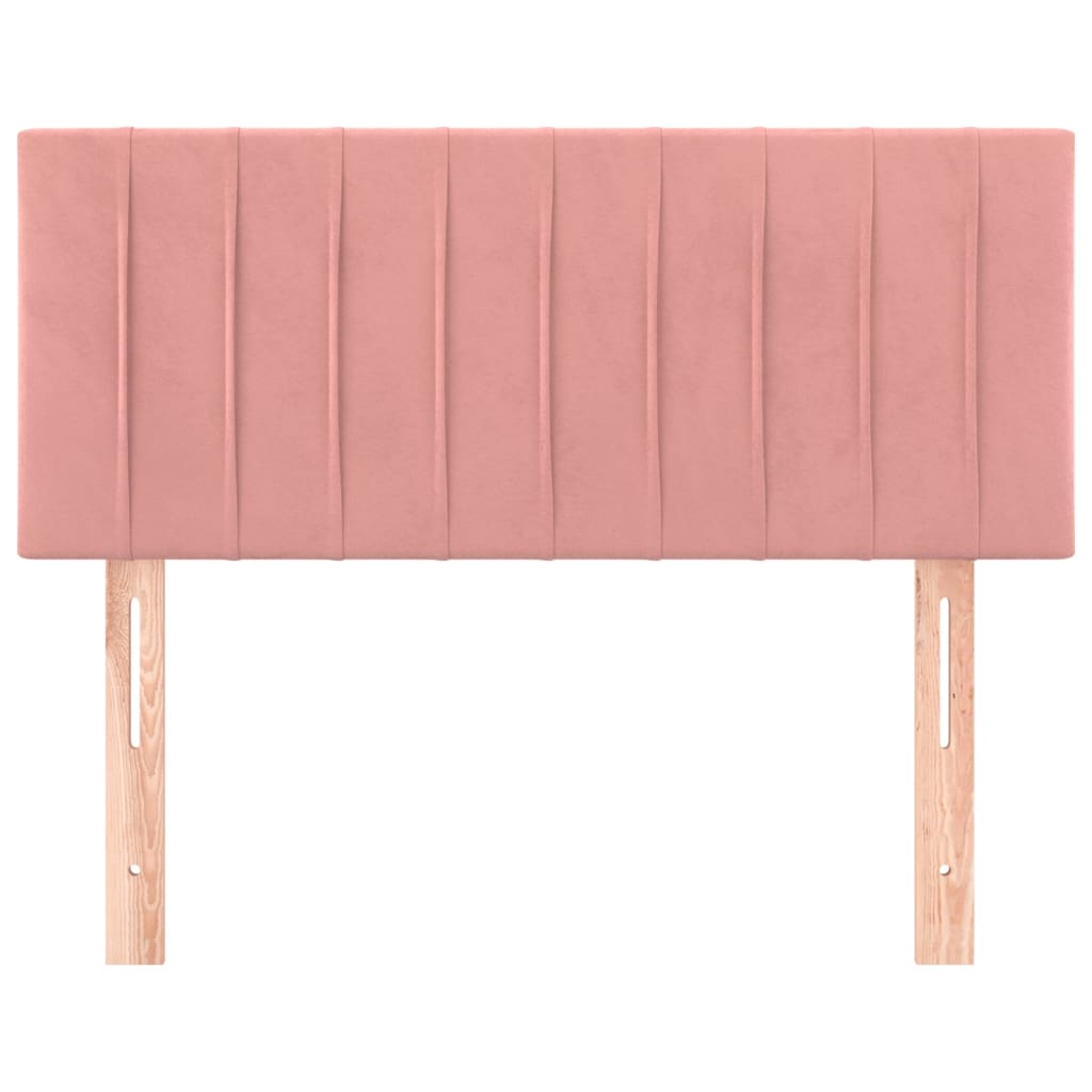 Testiera Rosa 100x5x78/88 cm in Velluto | homemem39