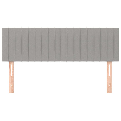 Testiere 2 pz Grigio Chiaro 72x5x78/88 cm in Tessuto