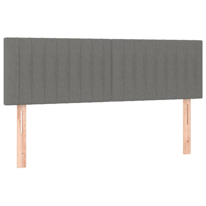 Testiera Grigio Scuro 144x5x78/88 cm in Tessuto | homemem39