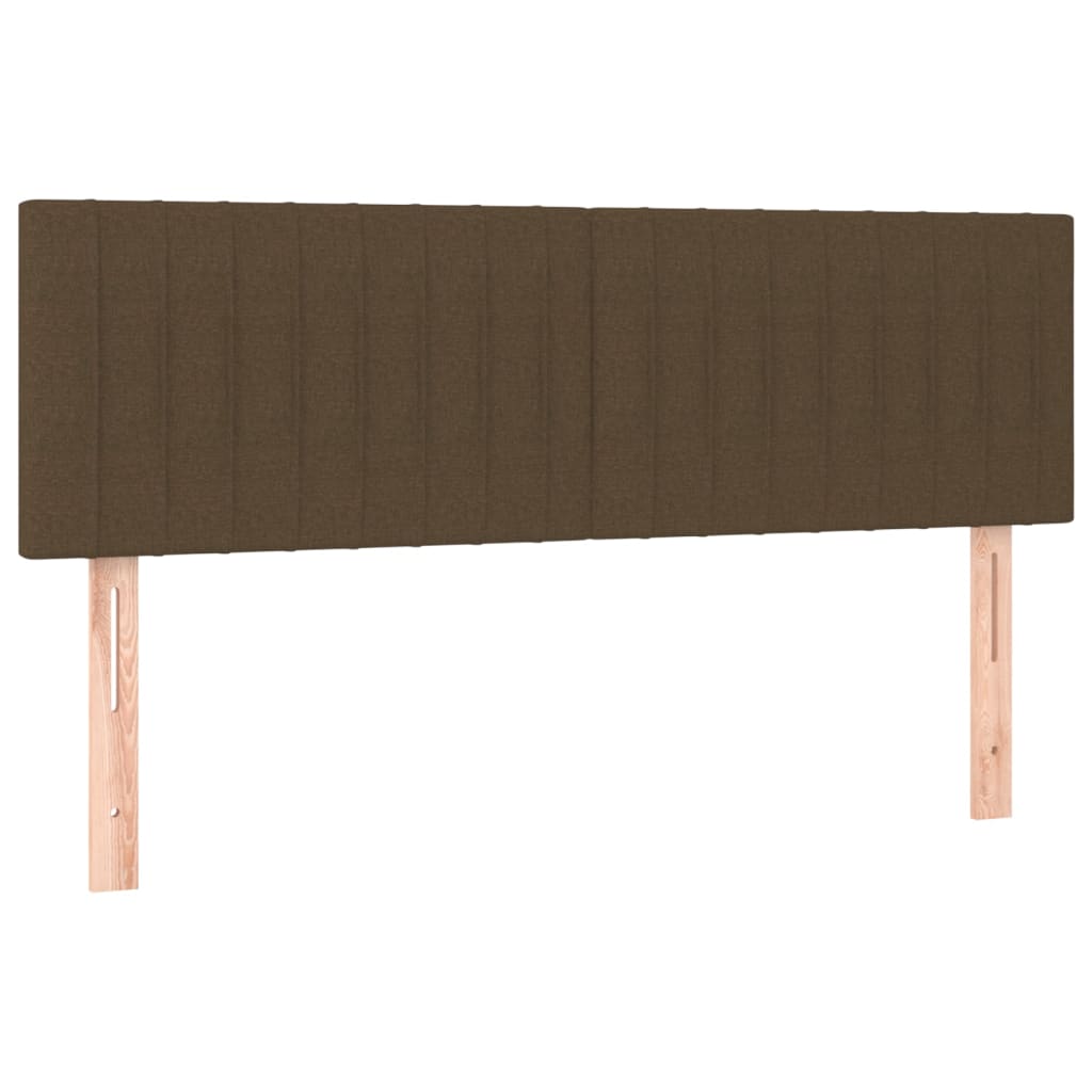 Testiera Marrone Scuro 144x5x78/88 cm in Tessuto | homemem39