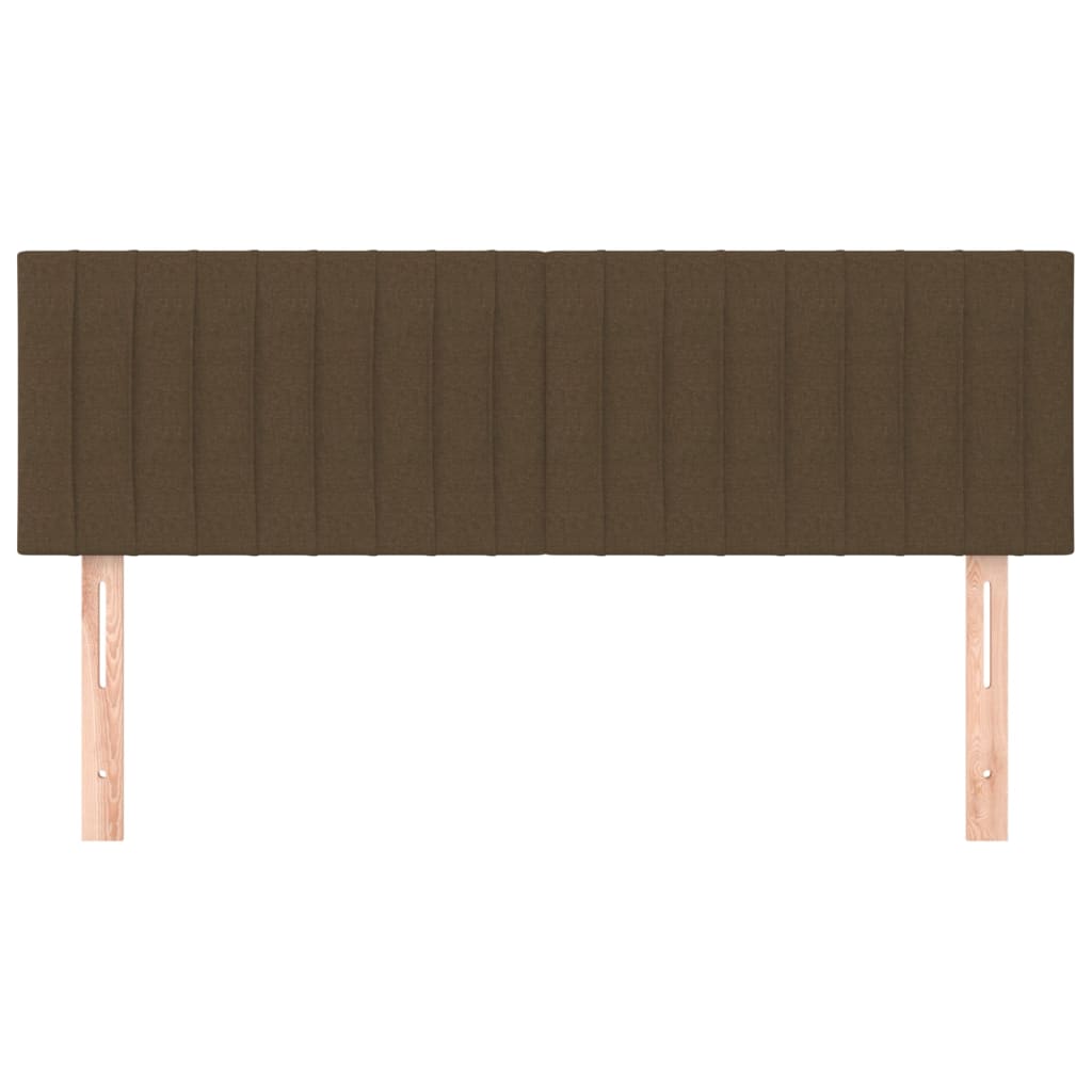 Testiera Marrone Scuro 144x5x78/88 cm in Tessuto | homemem39