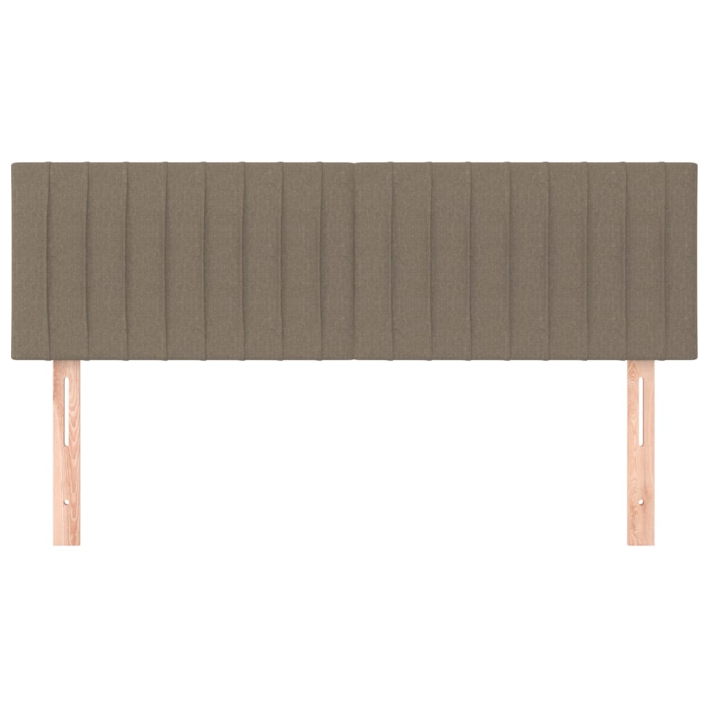 Testiera Tortora 144x5x78/88 cm in Tessuto | homemem39