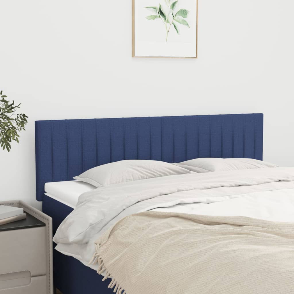 Testiera Blu 144x5x78/88 cm in Tessuto | homemem39