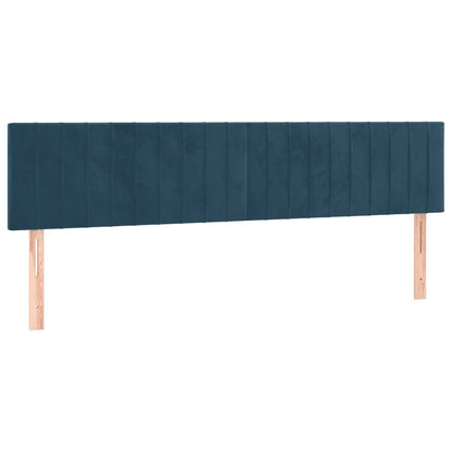 Testiera Blu Scuro 160x5x78/88 cm in Velluto