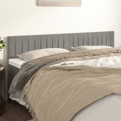 Testiera Grigio Chiaro 180x5x78/88 cm in Velluto | homemem39