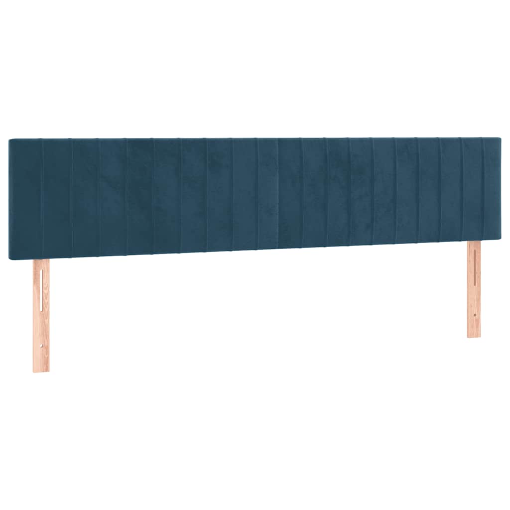 Testiera Blu Scuro 200x5x78/88 cm in Velluto | homemem39