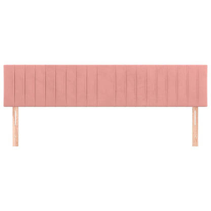 Testiera Rosa 200x5x78/88 cm in Velluto | homemem39