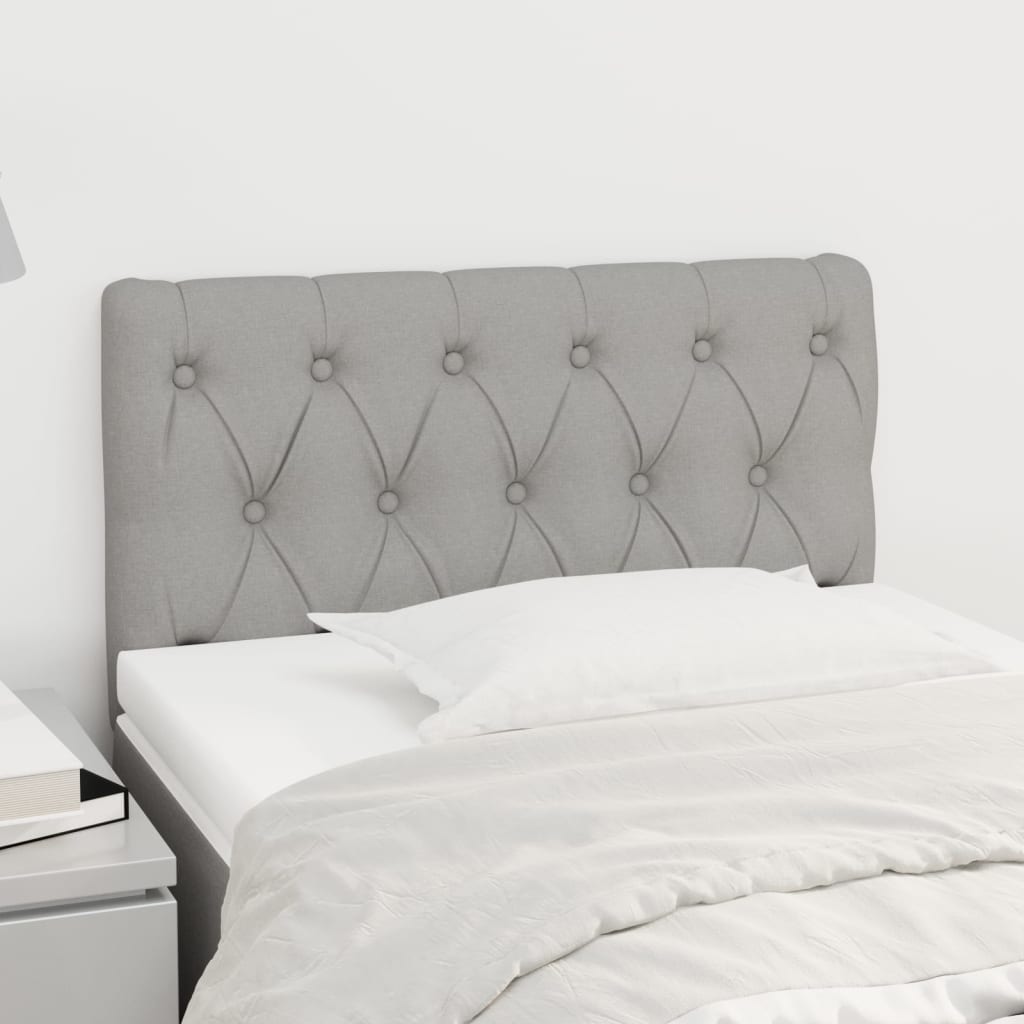Testiera Grigio Chiaro 80x7x78/88 cm in Tessuto - homemem39
