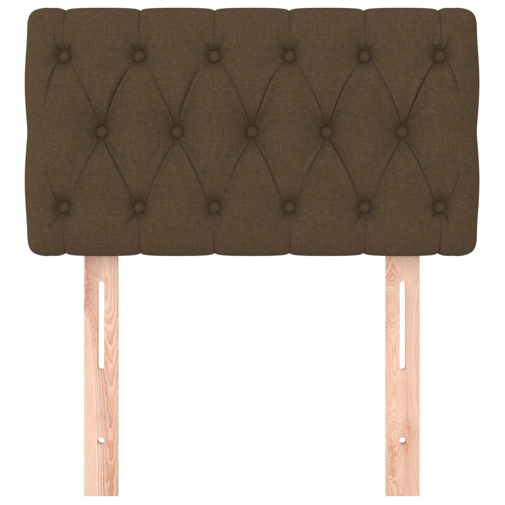 Testiera Marrone Scuro 80 x 7 x 78/88 cm in Tessuto - homemem39