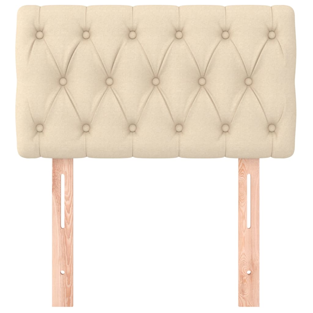 Testiera Crema 80 x 7 x 78/88 cm in Tessuto - homemem39