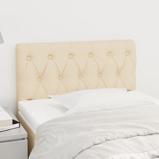 Testiera Crema 80 x 7 x 78/88 cm in Tessuto - homemem39