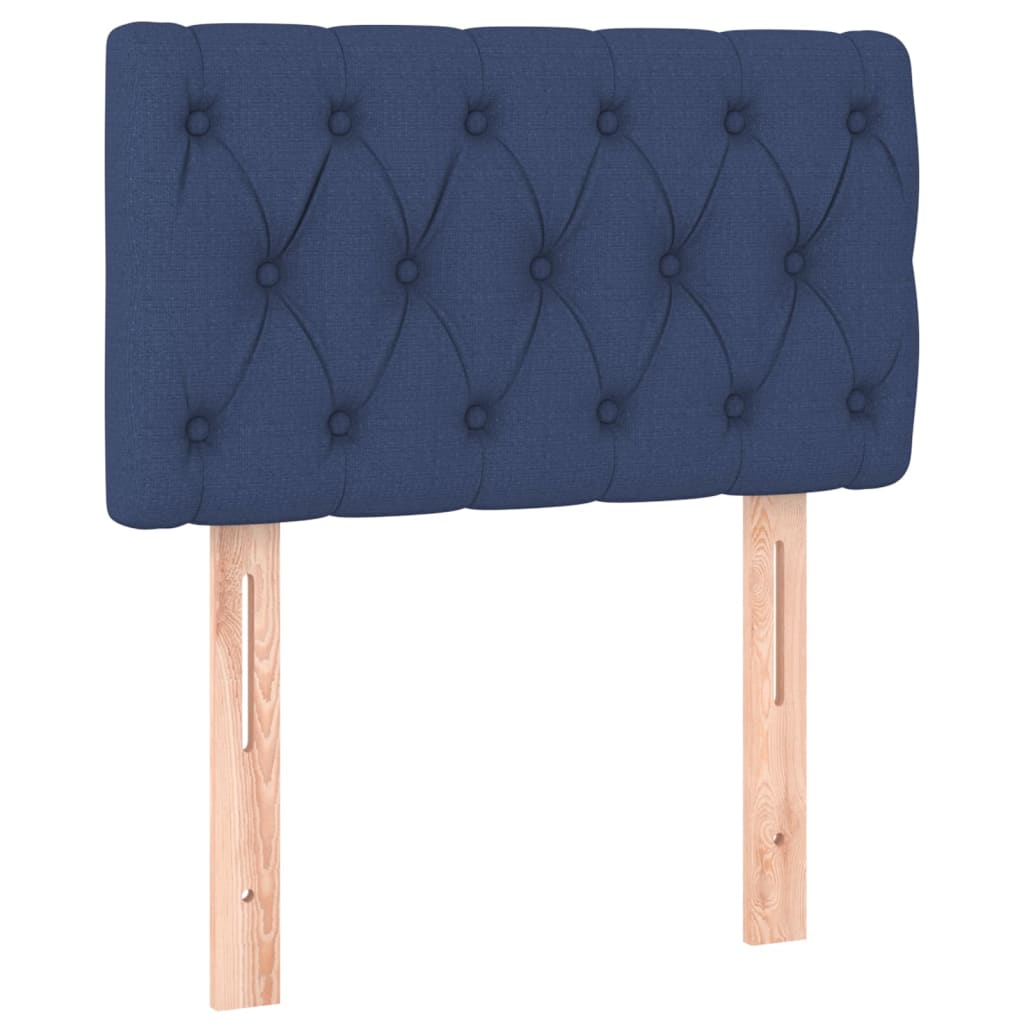 Testiera Blu 80 x 7 x 78/88cm in Tessuto | homemem39