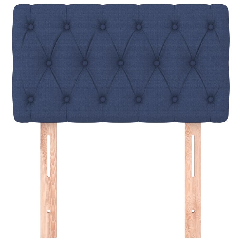 Testiera Blu 80 x 7 x 78/88cm in Tessuto | homemem39