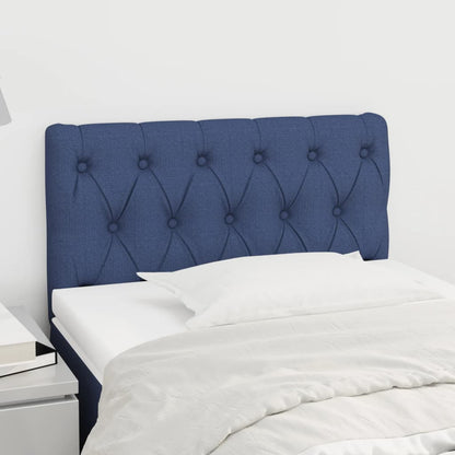 Testiera Blu 80 x 7 x 78/88cm in Tessuto | homemem39