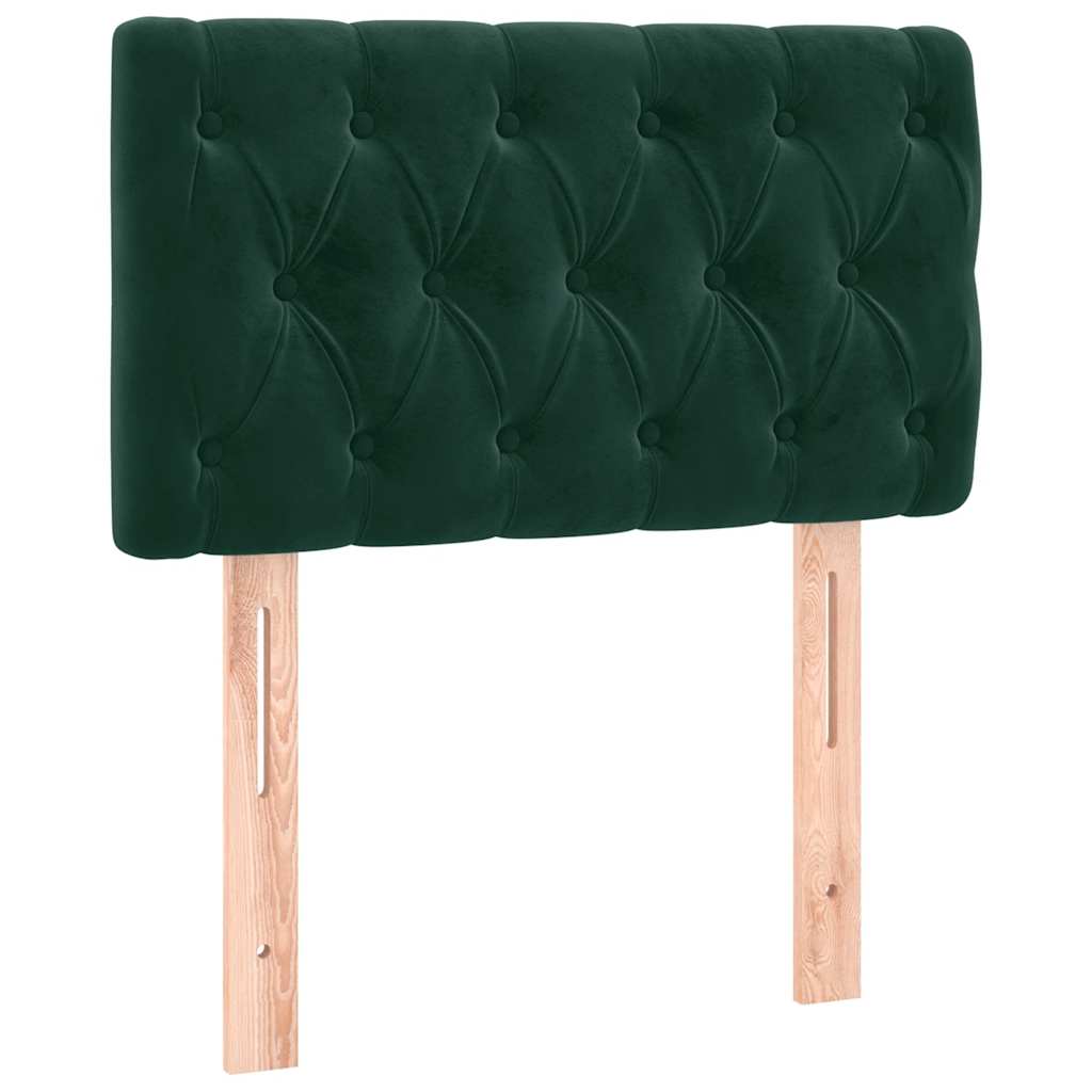 Testiera Verde scuro 80x7x78/88 cm in Velluto | homemem39