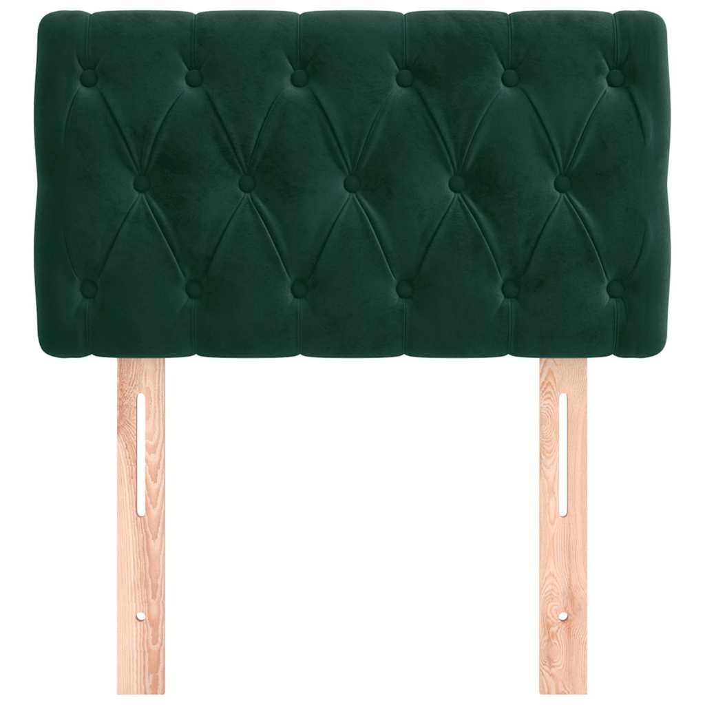 Testiera Verde scuro 80x7x78/88 cm in Velluto | homemem39