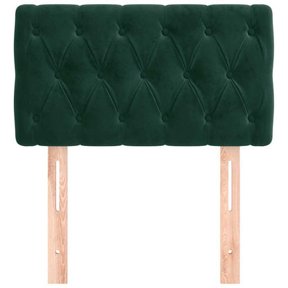 Testiera Verde scuro 80x7x78/88 cm in Velluto | homemem39