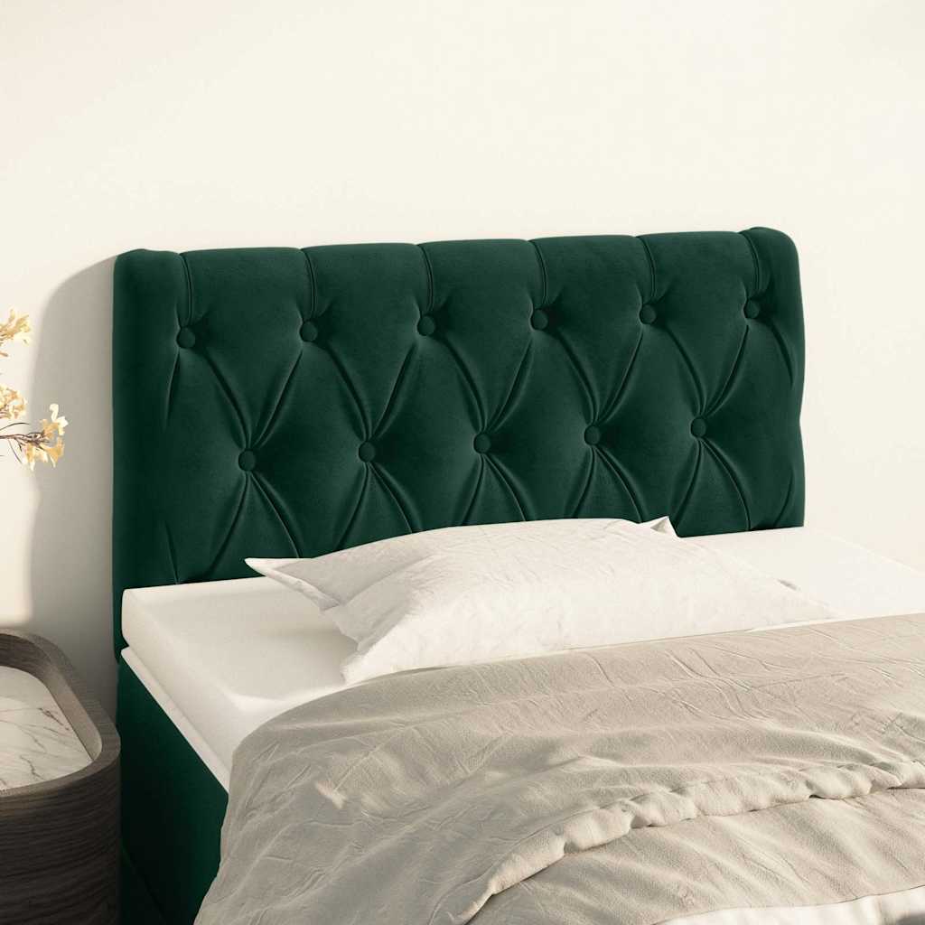 Testiera Verde scuro 80x7x78/88 cm in Velluto | homemem39