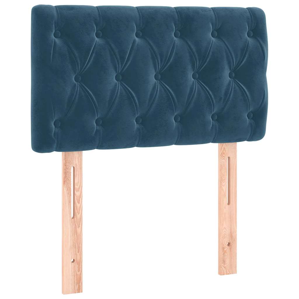 Testiera Blu Scuro 80x7x78/88 cm in Velluto | homemem39
