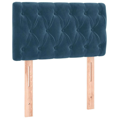 Testiera Blu Scuro 80x7x78/88 cm in Velluto | homemem39