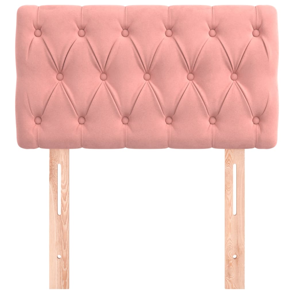 Testiera Rosa 80x7x78/88 cm in Tessuto | homemem39