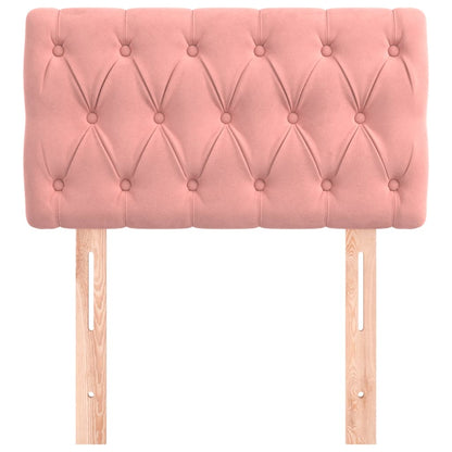 Testiera Rosa 80x7x78/88 cm in Tessuto | homemem39