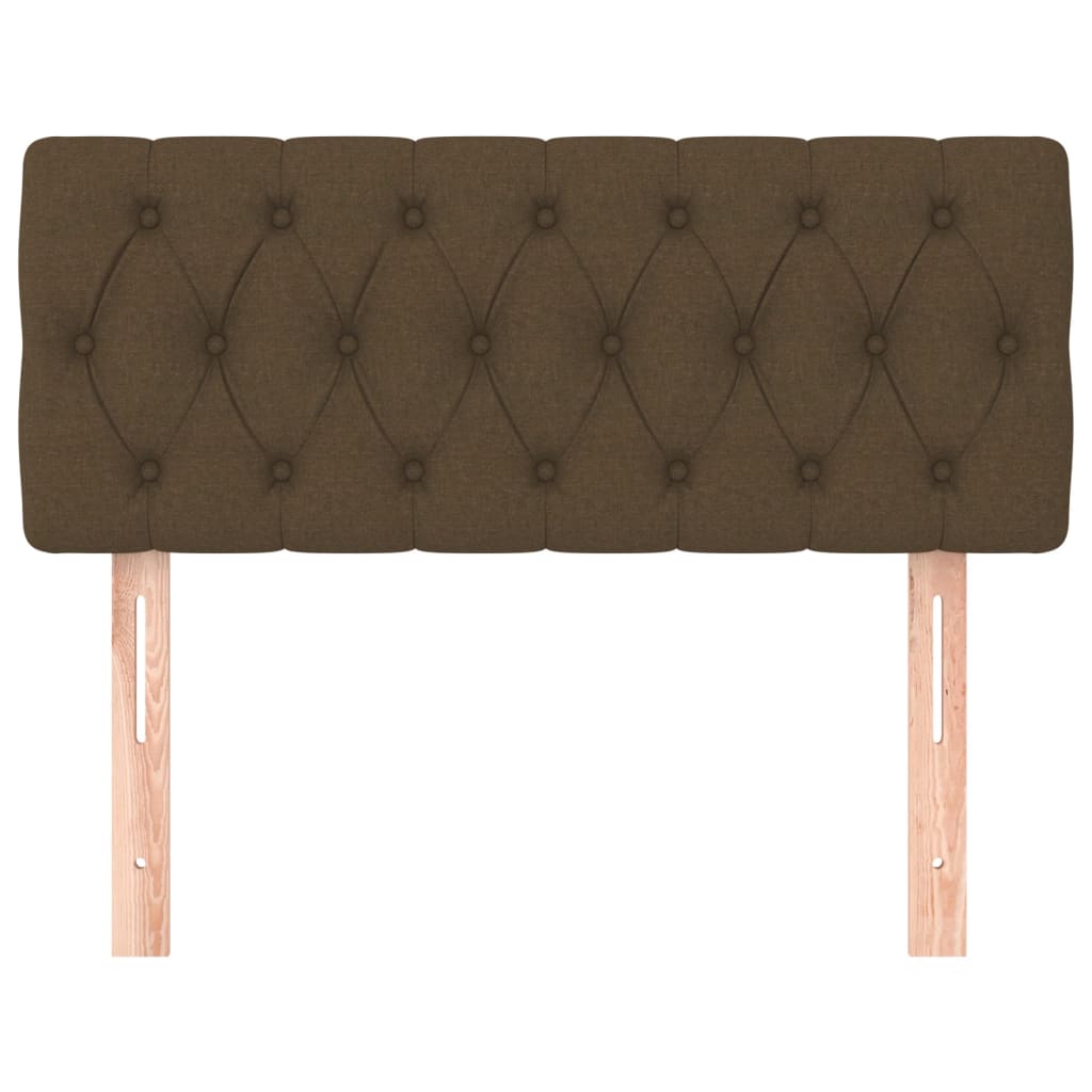 Testiera Marrone Scuro 90 x 7 x 78/88 cm in Tessuto - homemem39