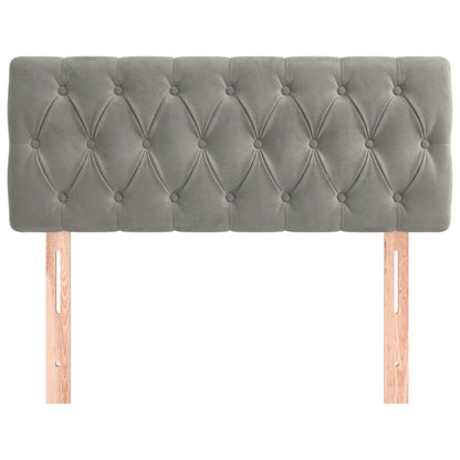 Testiera Grigio Chiaro 90x7x78/88 cm in Velluto - homemem39