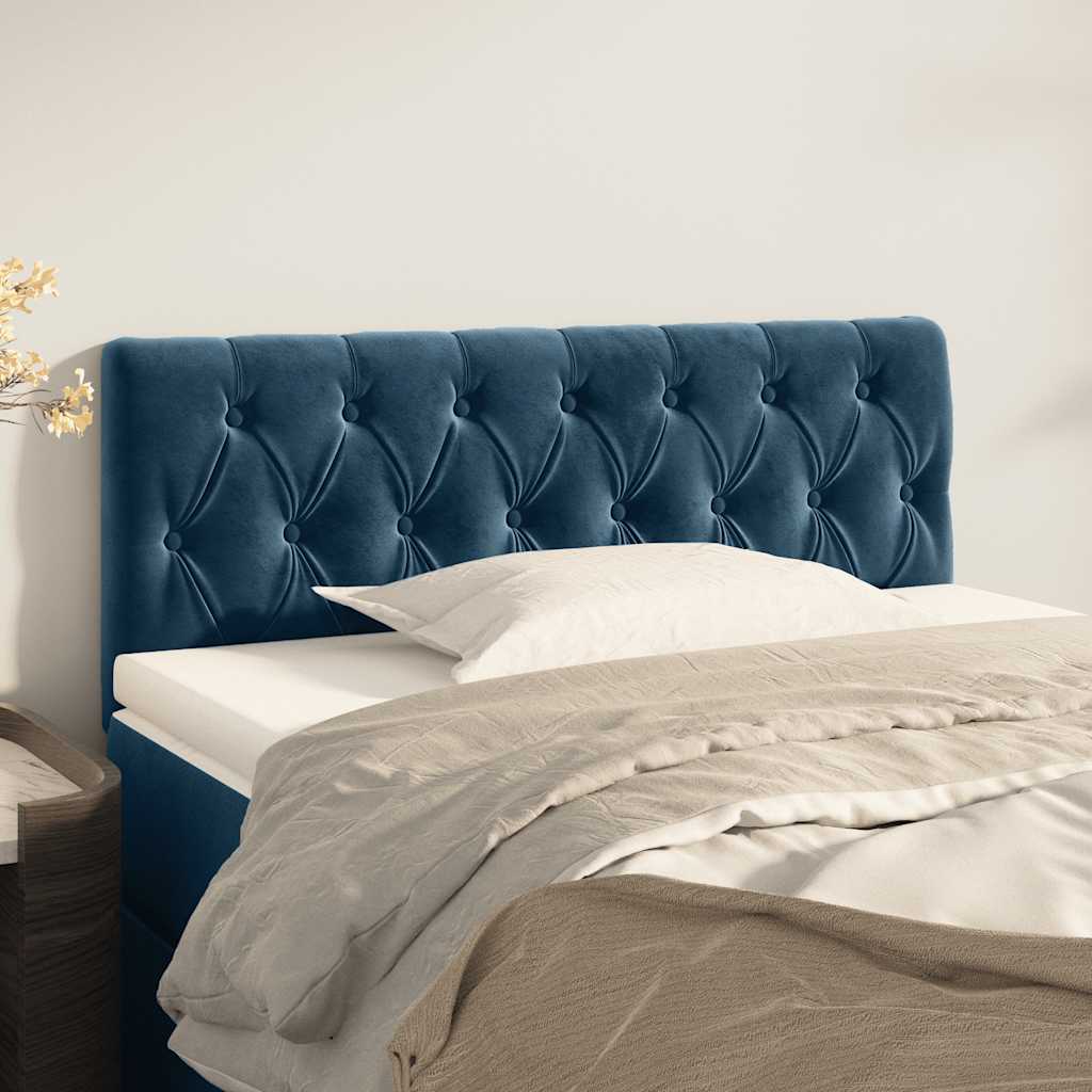 Testiera Blu scuro 90x7x78/88 cm in Tessuto | homemem39