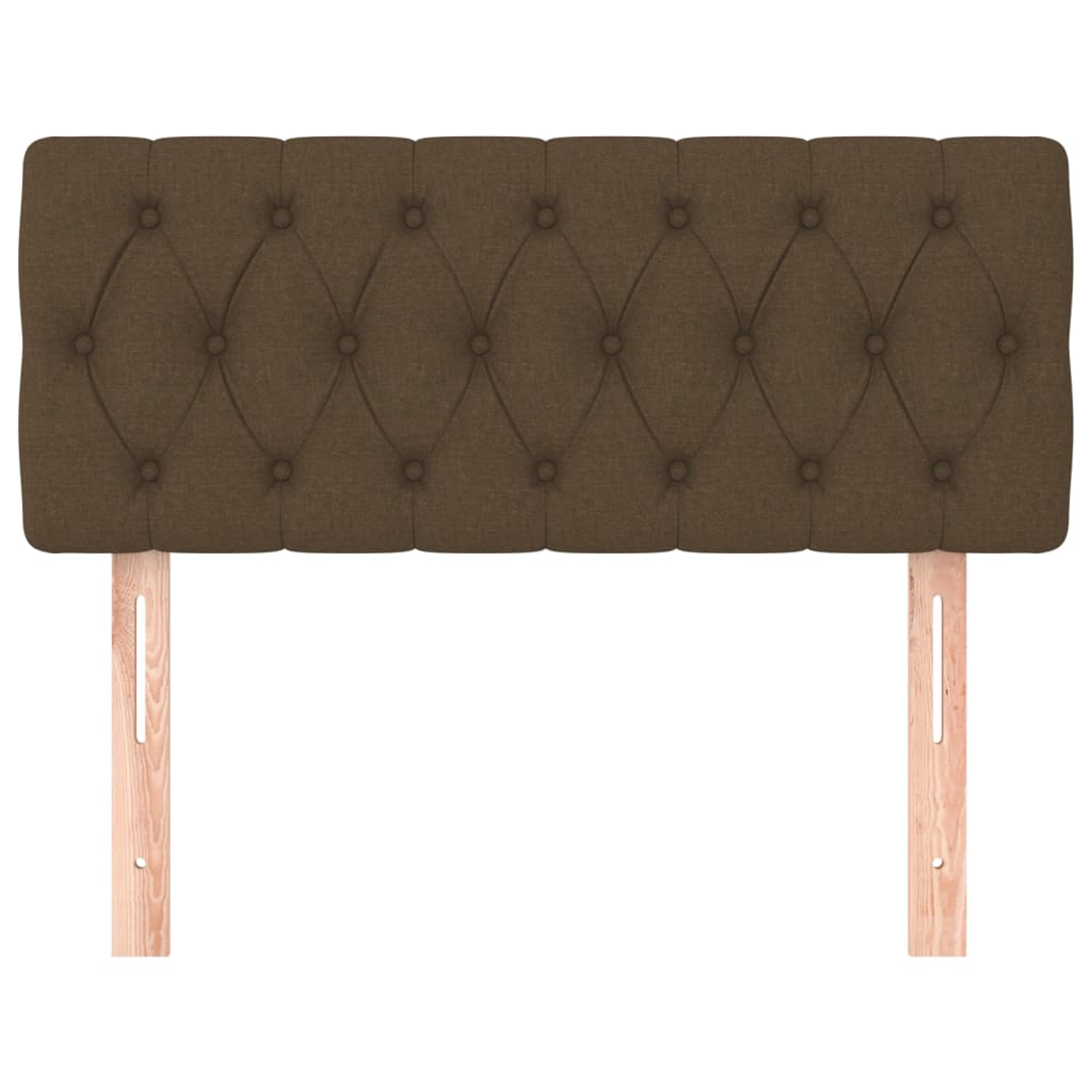 Testiera Marrone Scuro 100 x 7 x 78/88 cm in Tessuto - homemem39