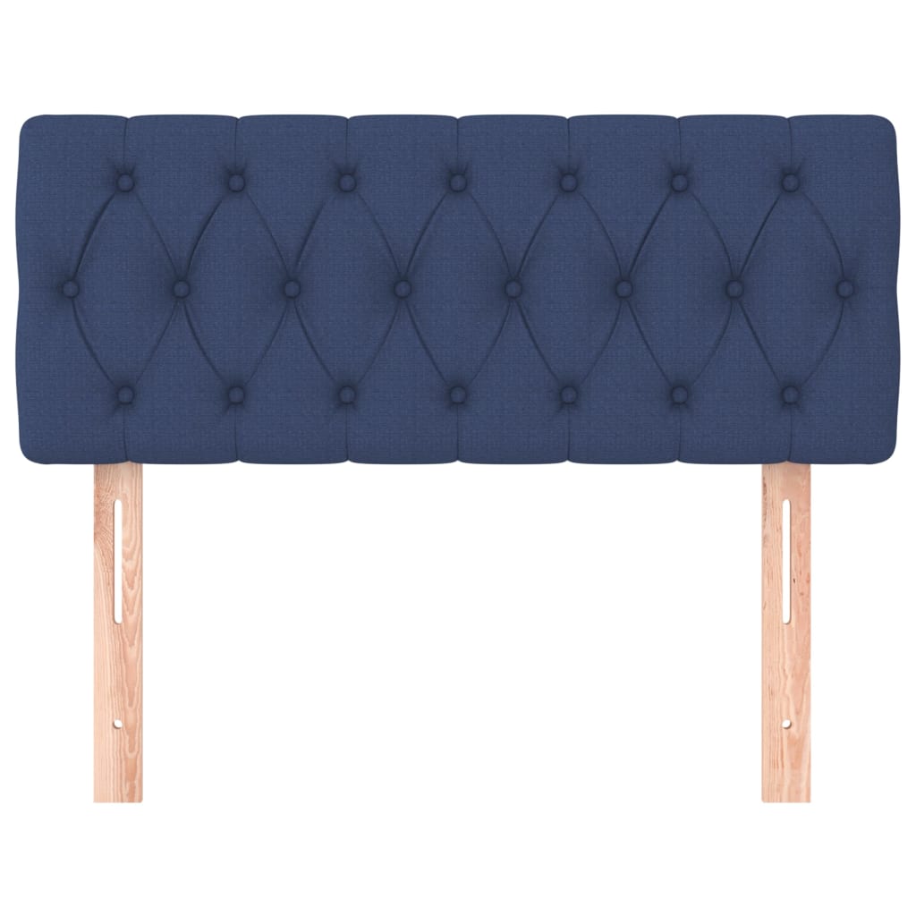 Testiera Blu 100 x 7 x 78/88 cm in Tessuto - homemem39