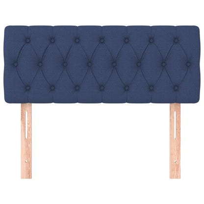 Testiera Blu 100 x 7 x 78/88 cm in Tessuto - homemem39