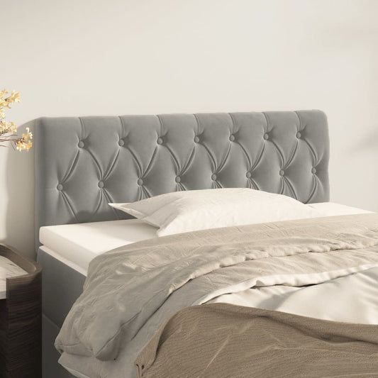 Testiera Grigio Chiaro 100x7x78/88 cm in Velluto | homemem39