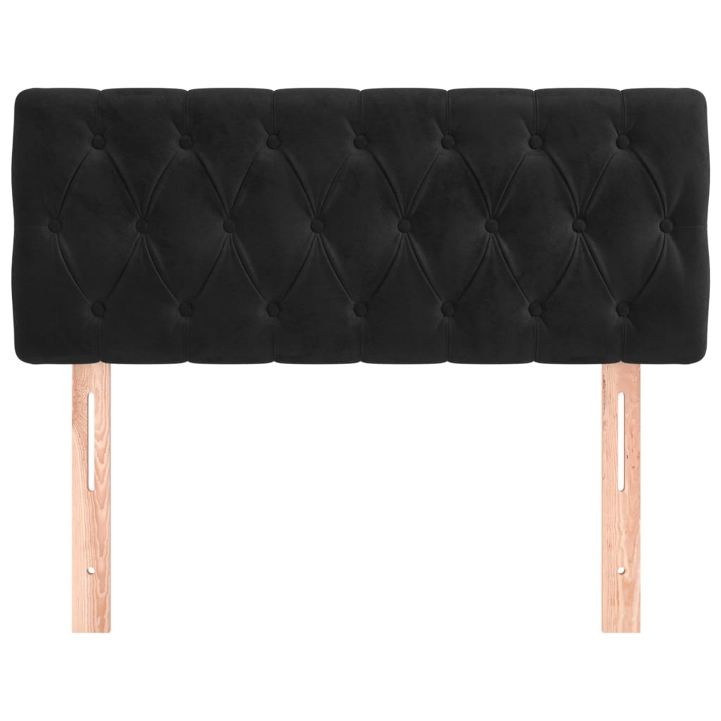 Testiere Nero 100 x 7 x 78/88 cm in Velluto | homemem39