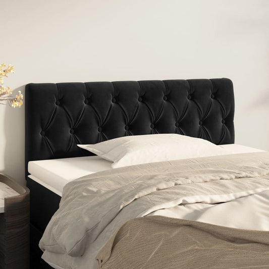 Testiere Nero 100 x 7 x 78/88 cm in Velluto | homemem39