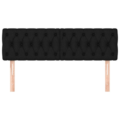 Testiere 2 pz Nere72 x 7 x 78/88 cm in Tessuto - homemem39