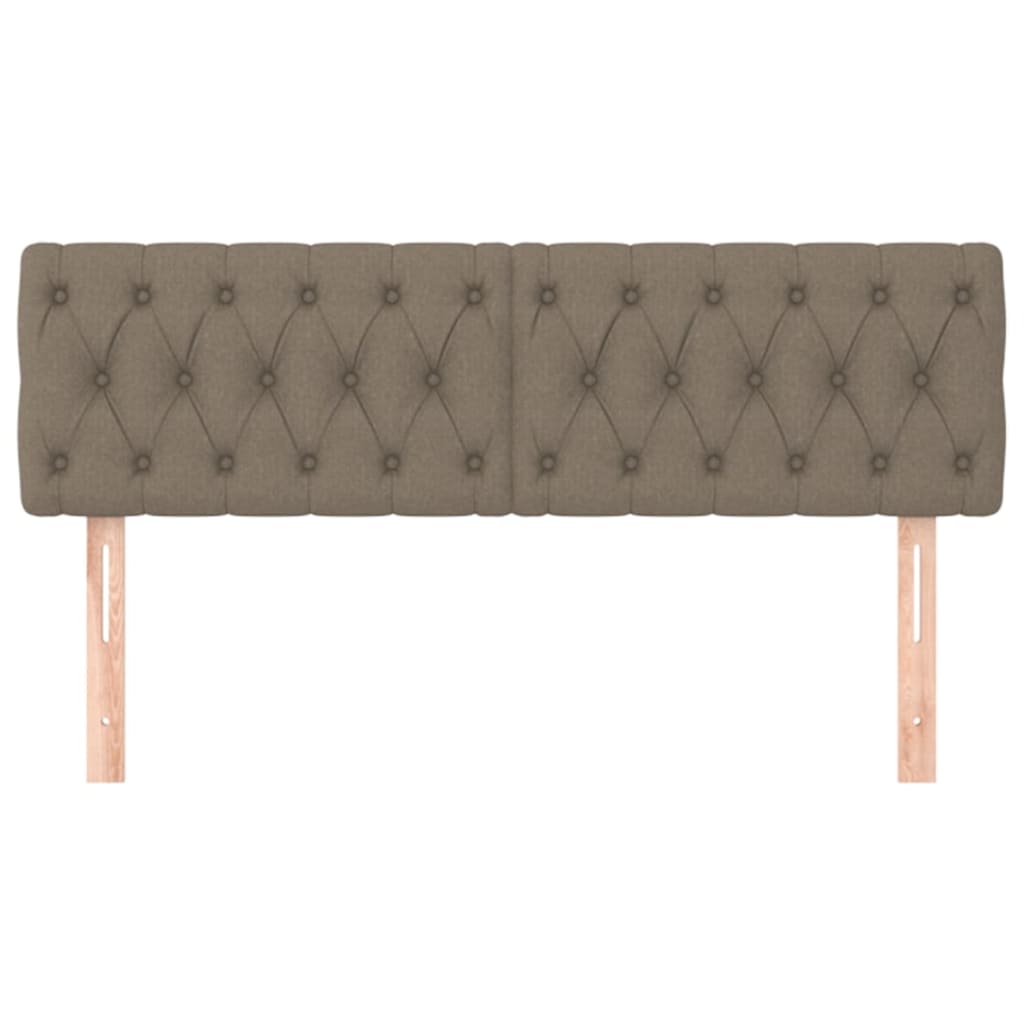 Testiera Tortora 144x7x78/88 cm in Tessuto | homemem39