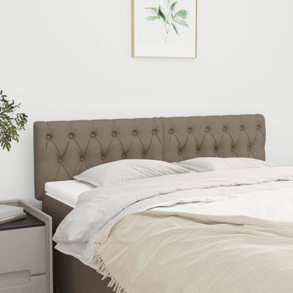 Testiera Tortora 144x7x78/88 cm in Tessuto | homemem39