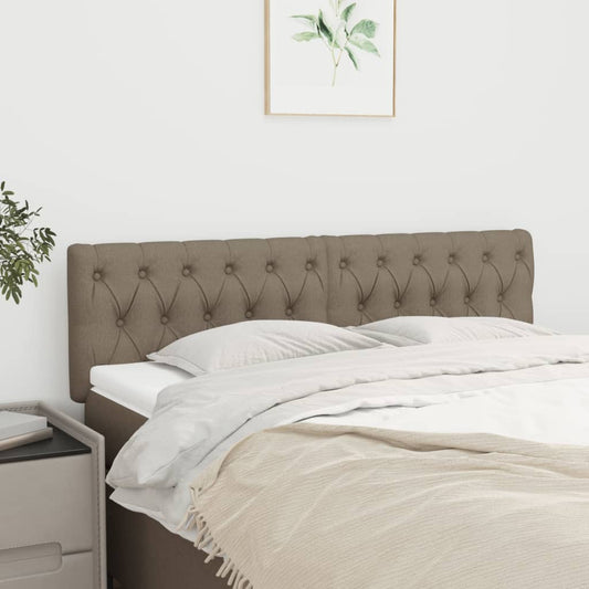 Testiera Tortora 144x7x78/88 cm in Tessuto | homemem39