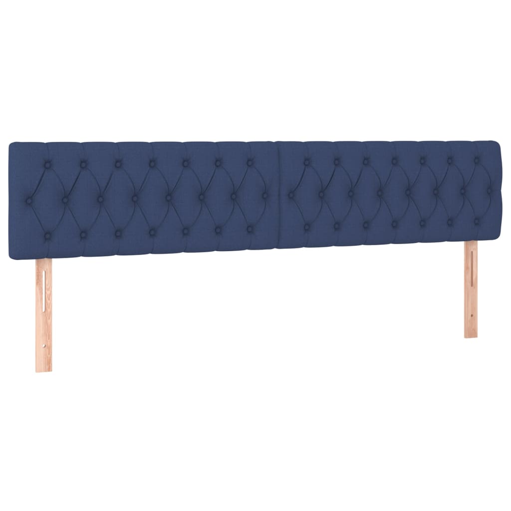 Testiera Blu 180x7x78/88 cm in Tessuto | homemem39