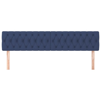 Testiera Blu 180x7x78/88 cm in Tessuto | homemem39