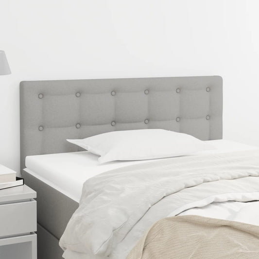 Testiera Grigio Chiaro 80x5x78/88 cm in Tessuto - homemem39