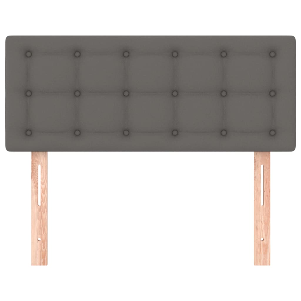 Testiera Grigia 80x5x78/88 cm in Similpelle - homemem39