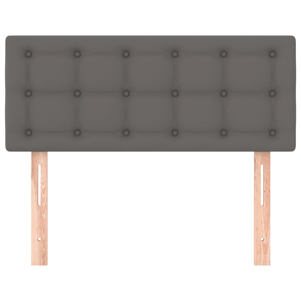 Testiera Grigio 90x5x78/88 cm in Similpelle - homemem39