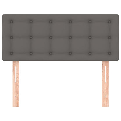 Testiera Grigio 90x5x78/88 cm in Similpelle - homemem39