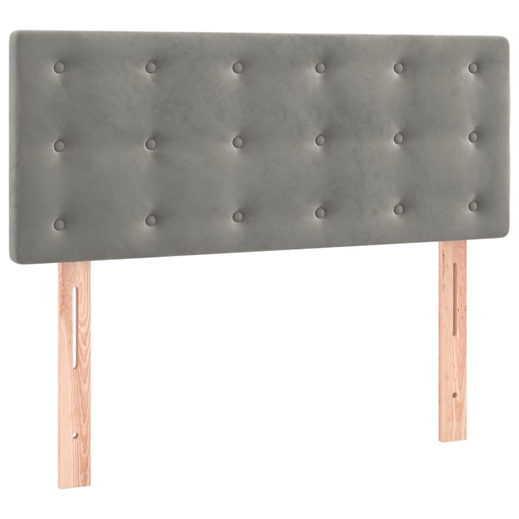 Testiera Grigio Chiaro 90x5x78/88 cm in Velluto - homemem39