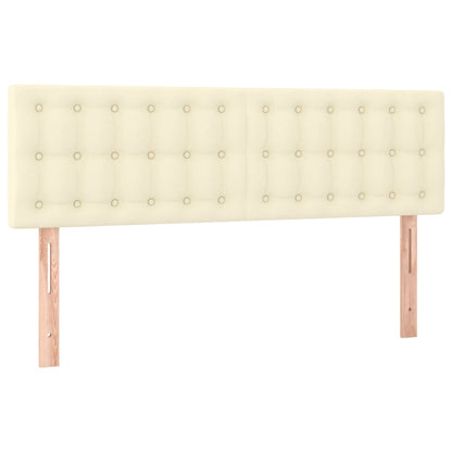 Testiere 2 pz Crema 72x5x78/88 cm in Similpelle