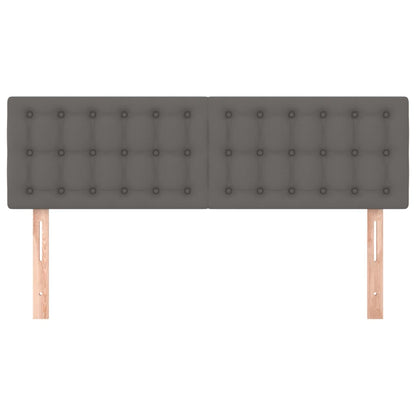 Testiera Grigio 144x5x78/88 cm in Similpelle | homemem39